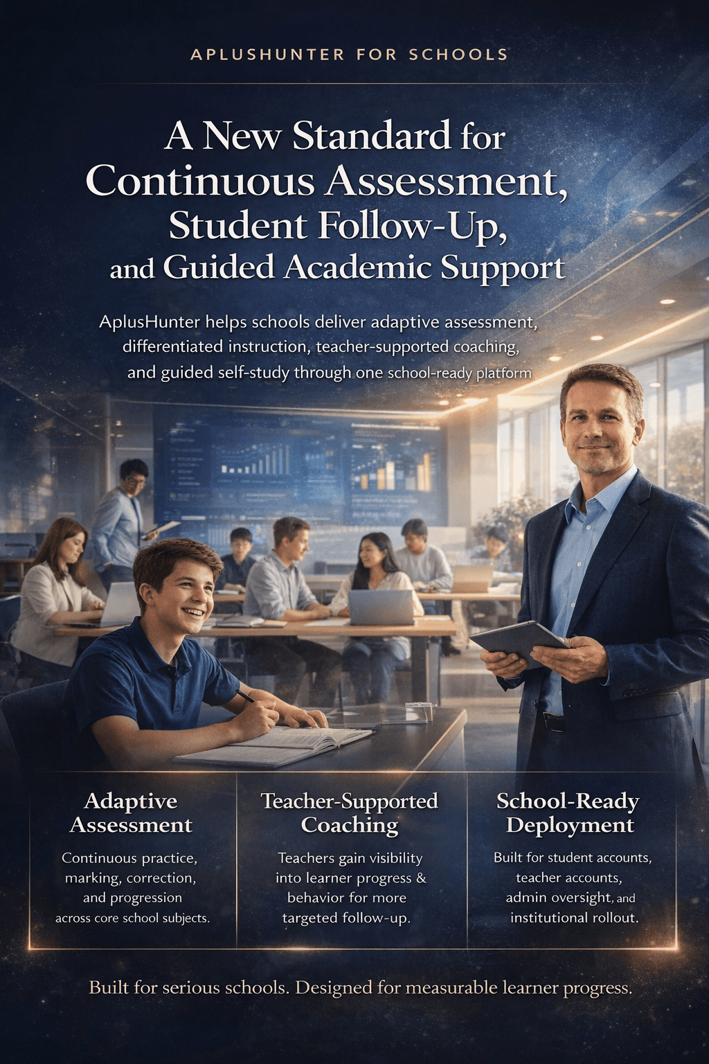 AplusHunter Institutional School Partnership Magazine page 1